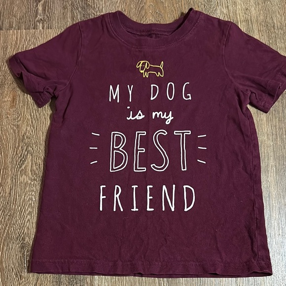 Carter's Other - Carter’s Dog Lover's Maroon T-Shirt Toddler 5T